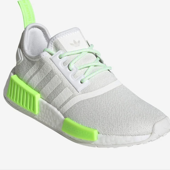 Adidas GS NMD R1Unisex, Size Youth 6Y ( Women 7.5) Color Crystal, White, Neon. - Picture 2 of 12